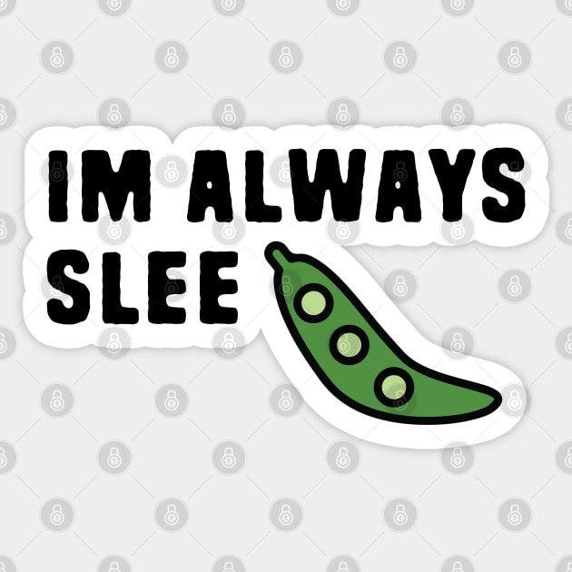 Funny Food Peas Pun Sticker by Shirts That Bangs